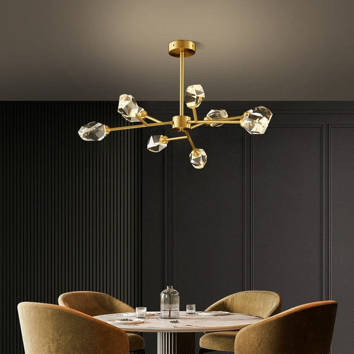 Eliza Crystal Sputnik LED Bulb Chandelier