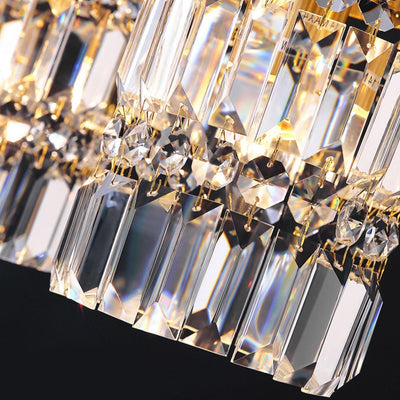 Alohi Gold Crystal Linear Pendant Light