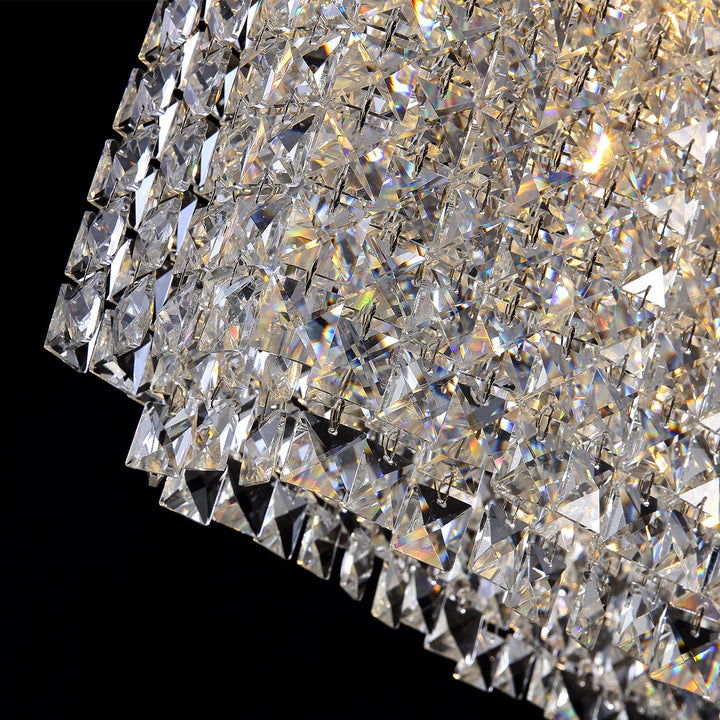 Beatrix Rectangular Raindrop Crystal Pendant Light