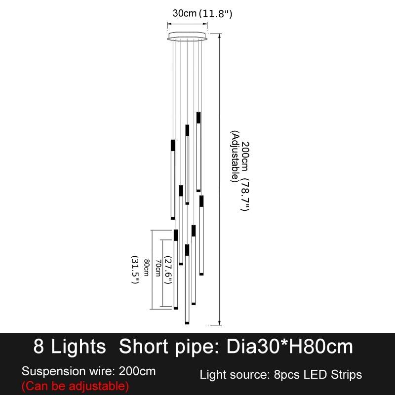 Hanging Chandelier For Staircase, Foyer, Stairwell