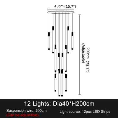 Hanging Chandelier For Staircase, Foyer, Stairwell