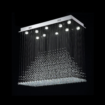 Henrietta Rectangular Raindrop Crystal Ceiling Lights