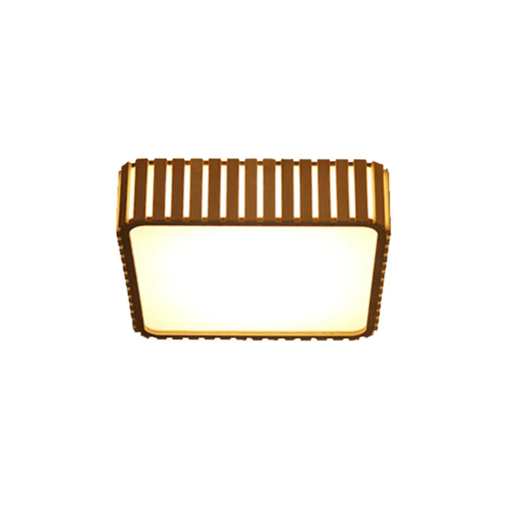 Moira Square Wood Led Wood Pendant Lamp