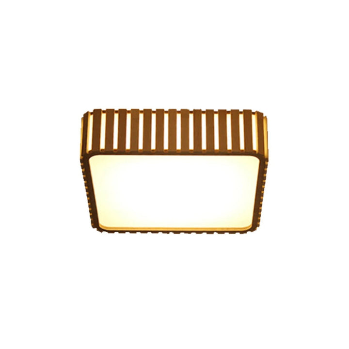 Moira Square Wood Led Wood Pendant Lamp