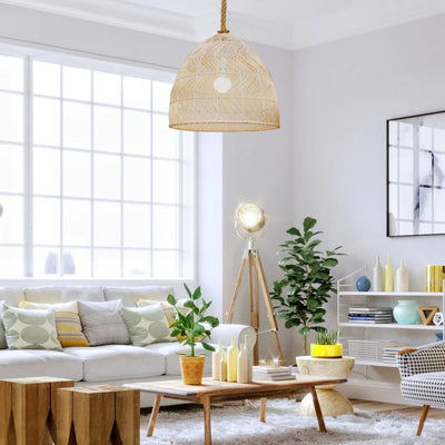Beezus Handcraft Wicker Chandelier Lighting
