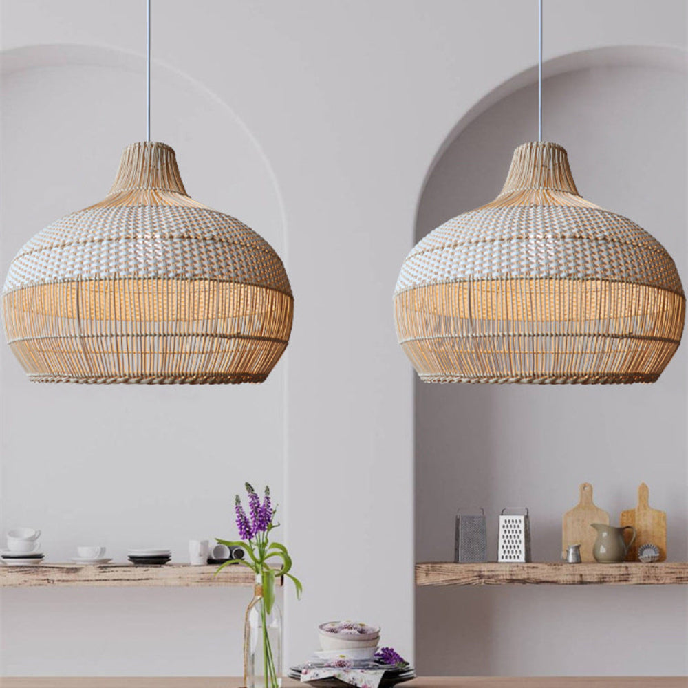 Eloise Handwoven Rattan Pendant Lighting