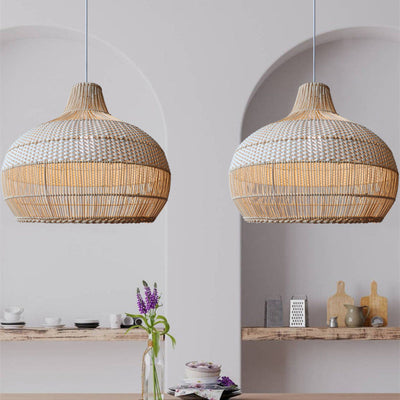 Eloise Handwoven Rattan Pendant Lighting