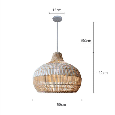 Eloise Handwoven Rattan Pendant Lighting