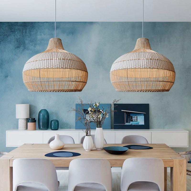 Eloise Handwoven Rattan Pendant Lighting