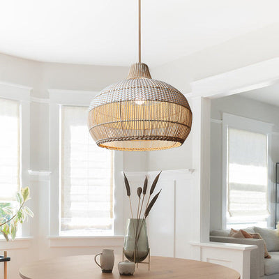Eloise Handwoven Rattan Pendant Lighting