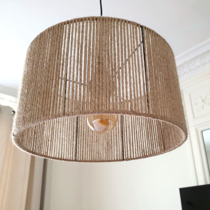 Flannery Boho Handmade Rope Woven Pendant Light
