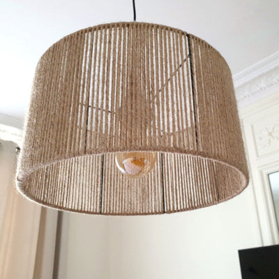 Flannery Boho Handmade Rope Woven Pendant Light