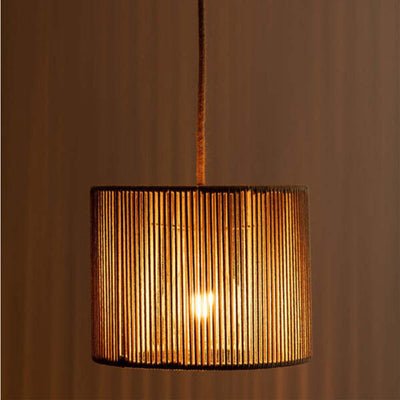 Flannery Boho Handmade Rope Woven Pendant Light
