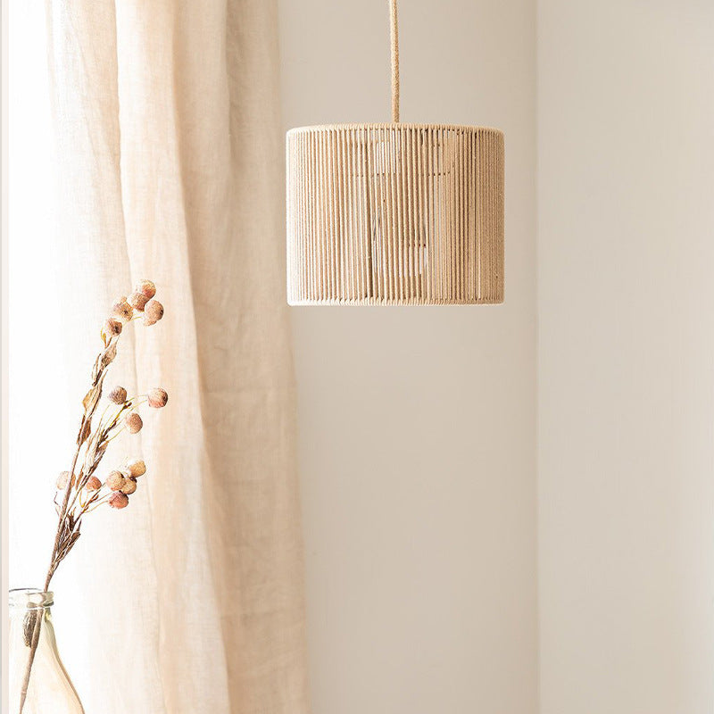 Flannery Boho Handmade Rope Woven Pendant Light