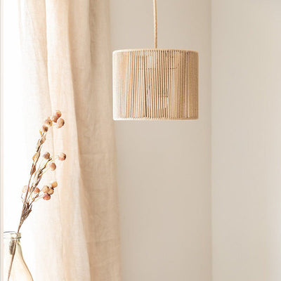 Flannery Boho Handmade Rope Woven Pendant Light
