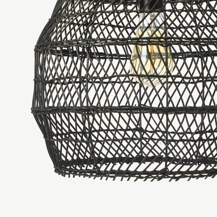 Solange Basket Rattan Woven Pendant Light
