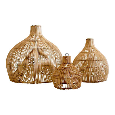Banks Rattan Wicker Pendant Lighting