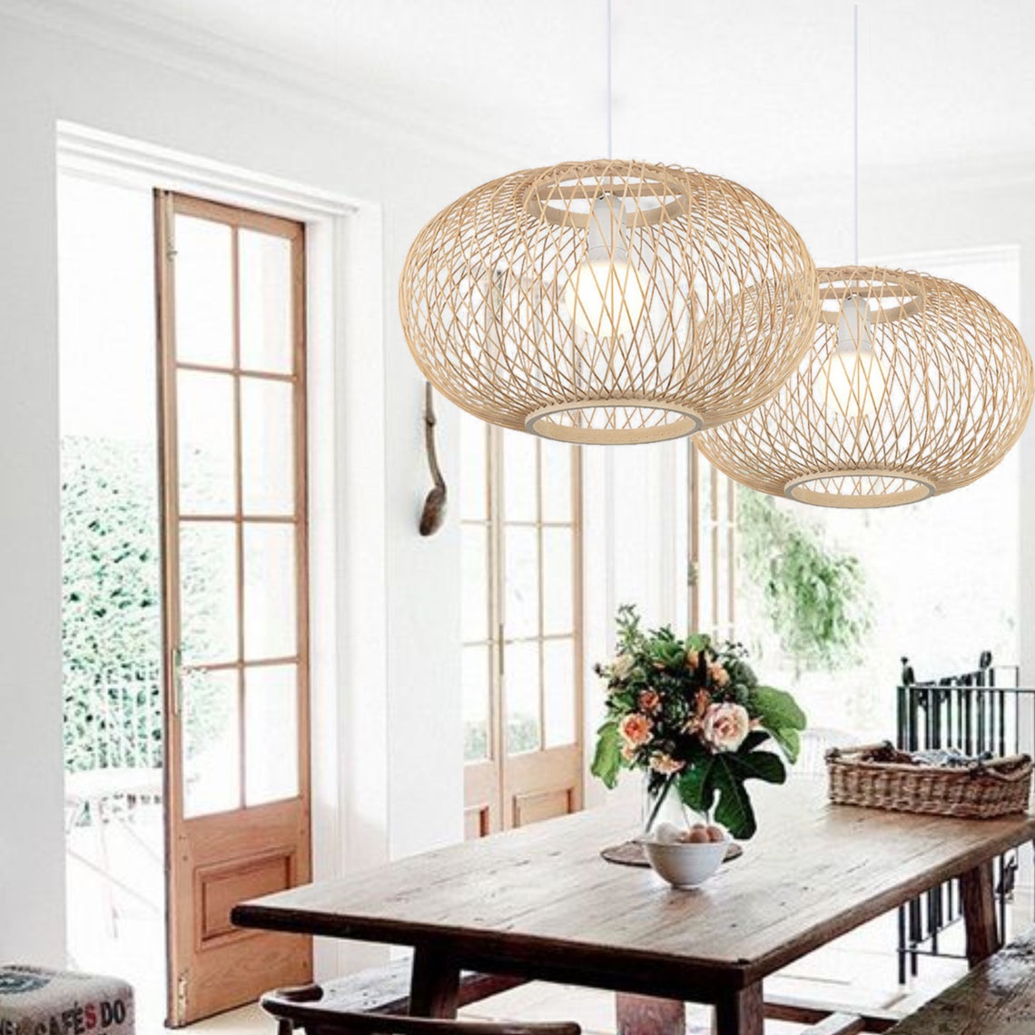 Gio Wicker Hanging Lamp shade