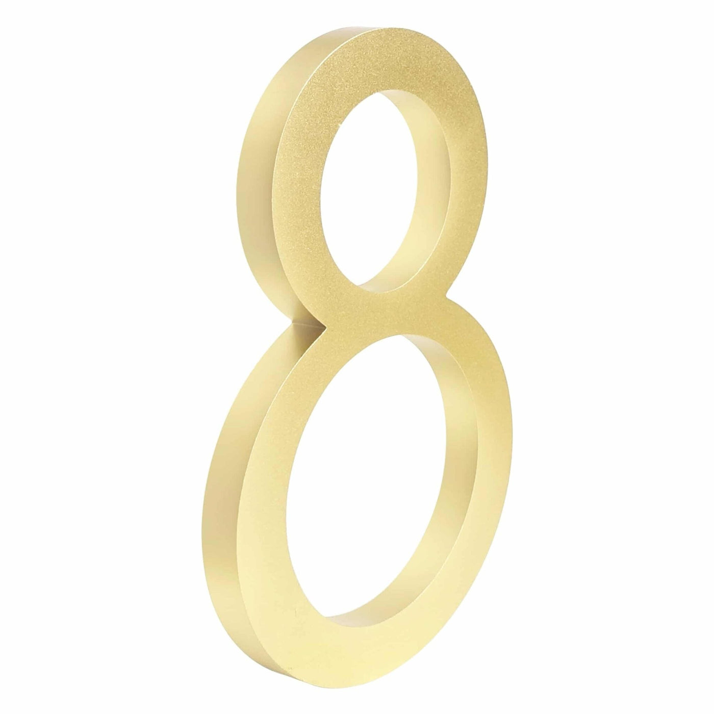 Katana Satin Brass Floating House Number Sign