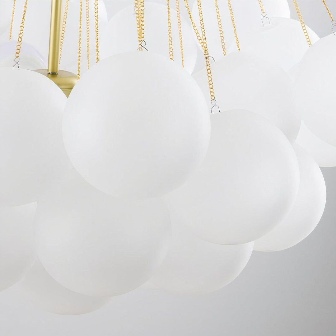 Lavender Blurred Bubbles Ceiling Light