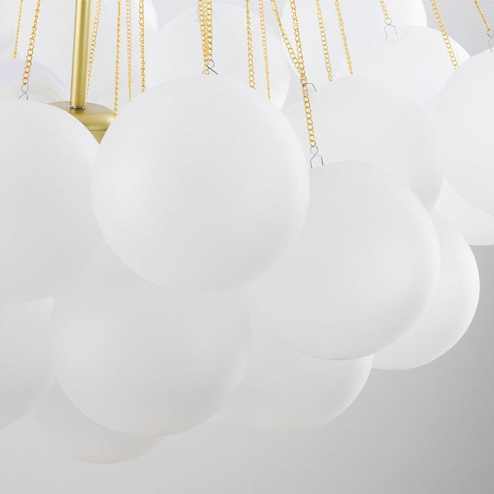 Lavender Blurred Bubbles Ceiling Light