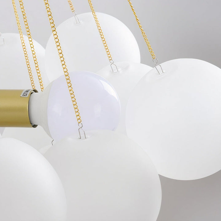 Lavender Blurred Bubbles Ceiling Light
