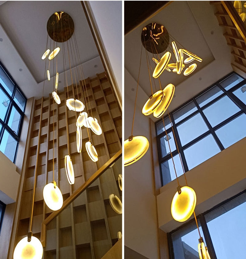 Carmel Marble Disc Pendant Ceiling Light