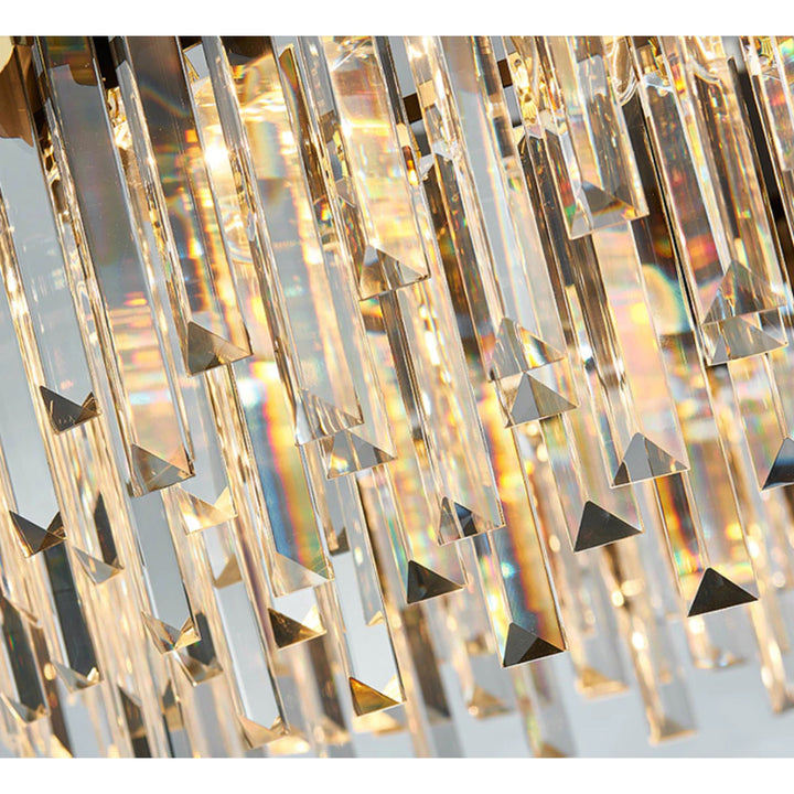Josie Stainless Steel LED Crystal Chandelier